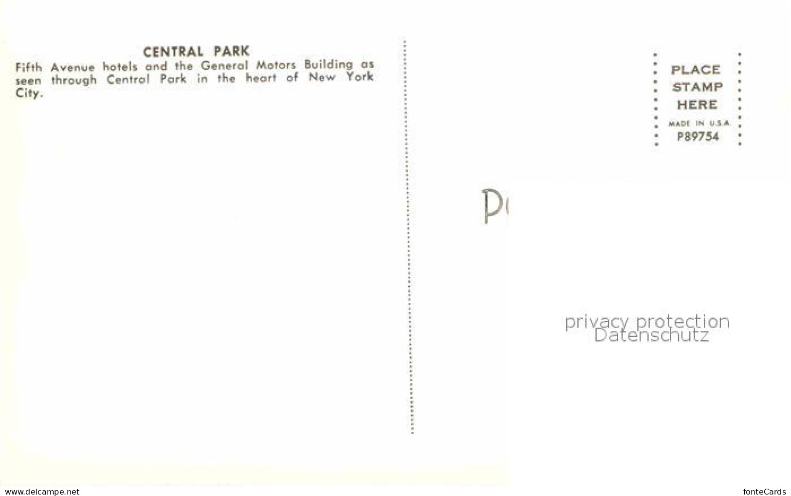 72908171 New_York_City Central Park Fith Avenue Hotels - Other & Unclassified