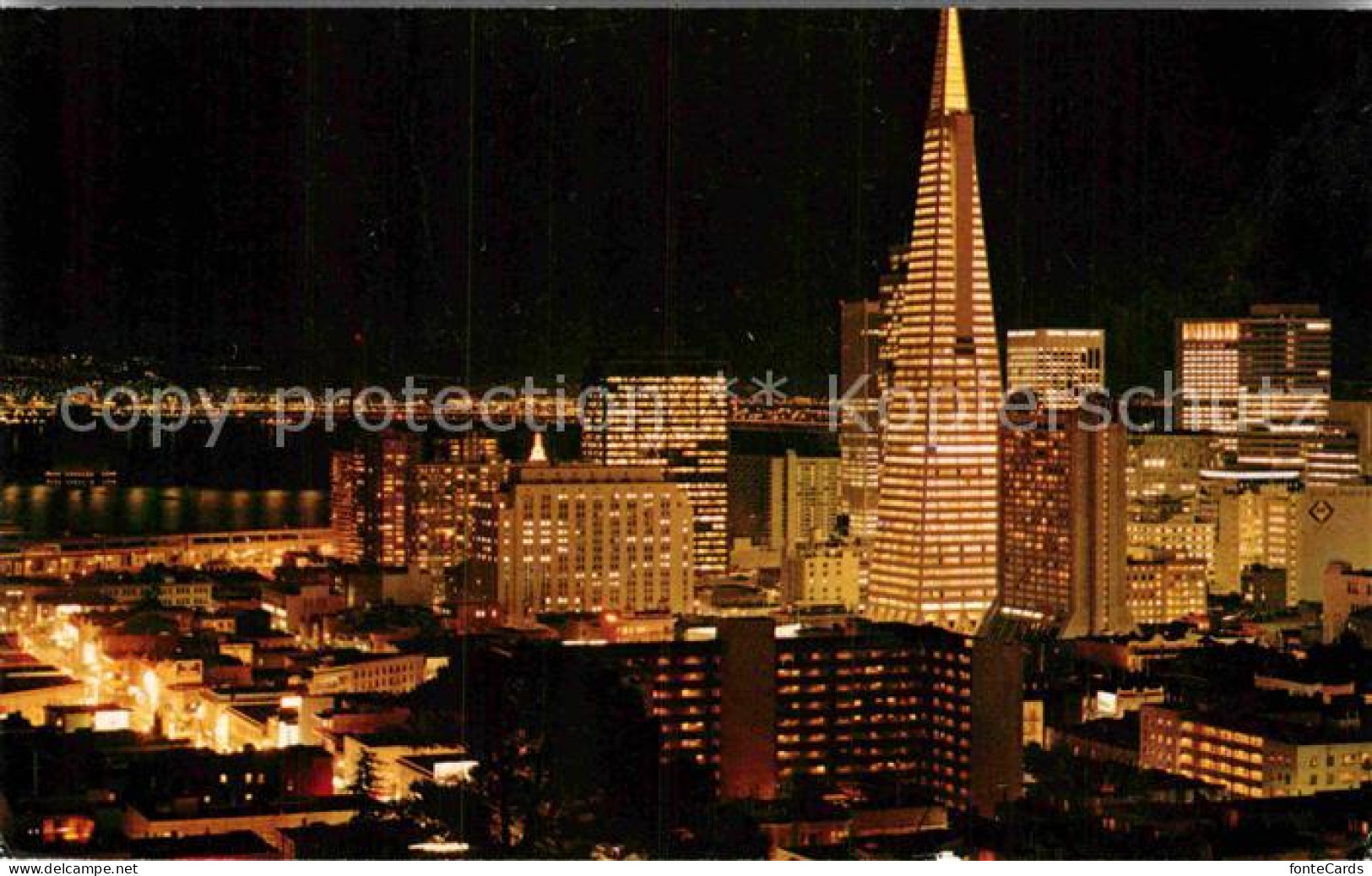 72908144 San_Francisco_California Skyline Bei Nacht - Sonstige & Ohne Zuordnung