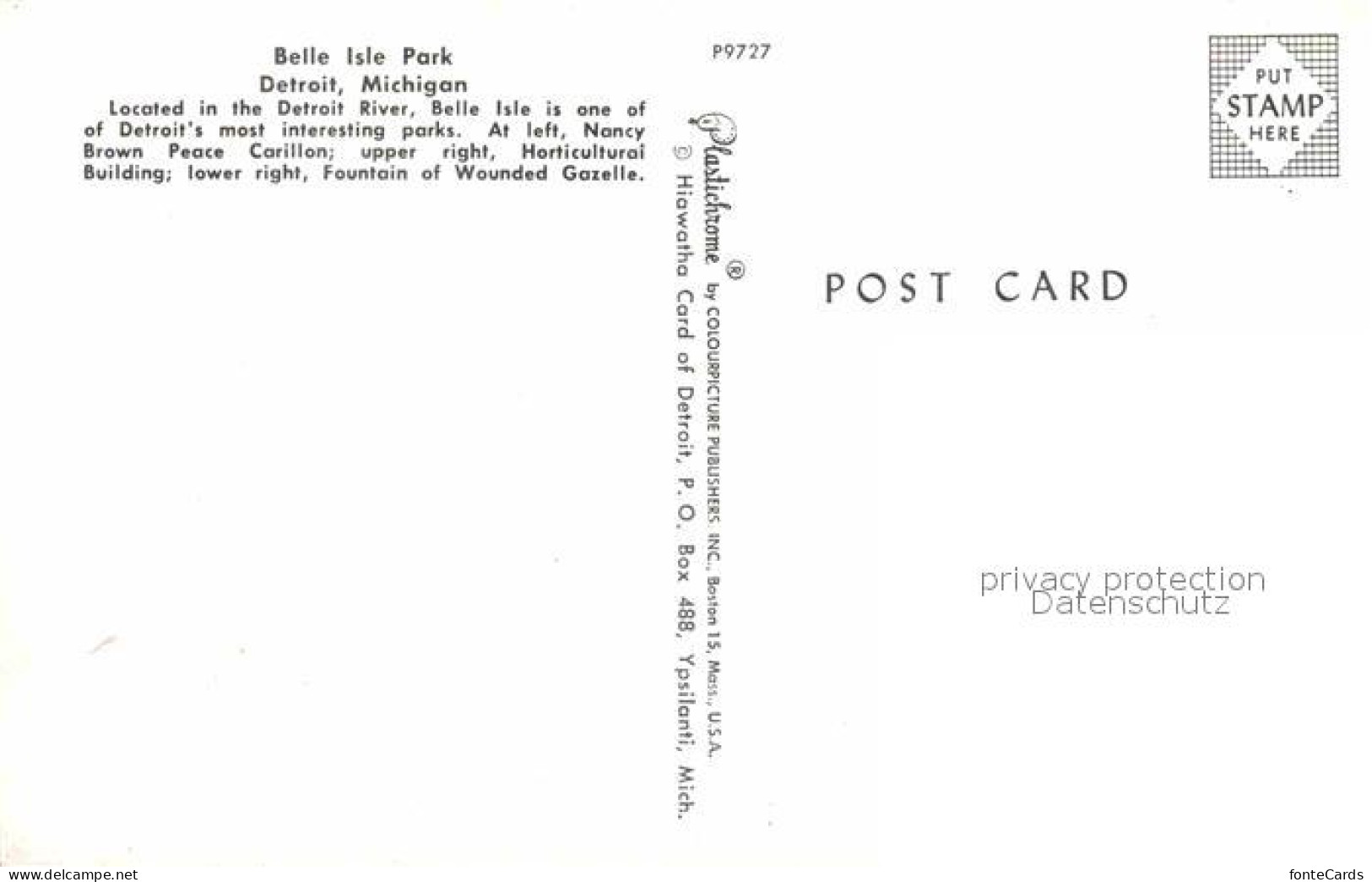 72907145 Detroit_Michigan Belle Isle Park  - Other & Unclassified