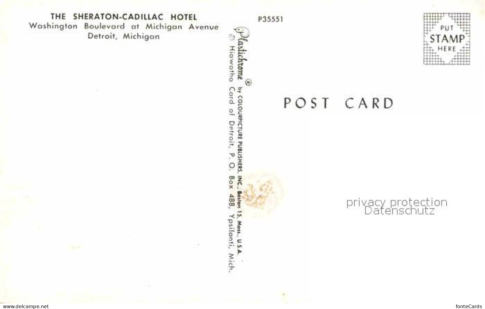 72907143 Detroit_Michigan Sheraton-Cadillac Hotel - Other & Unclassified