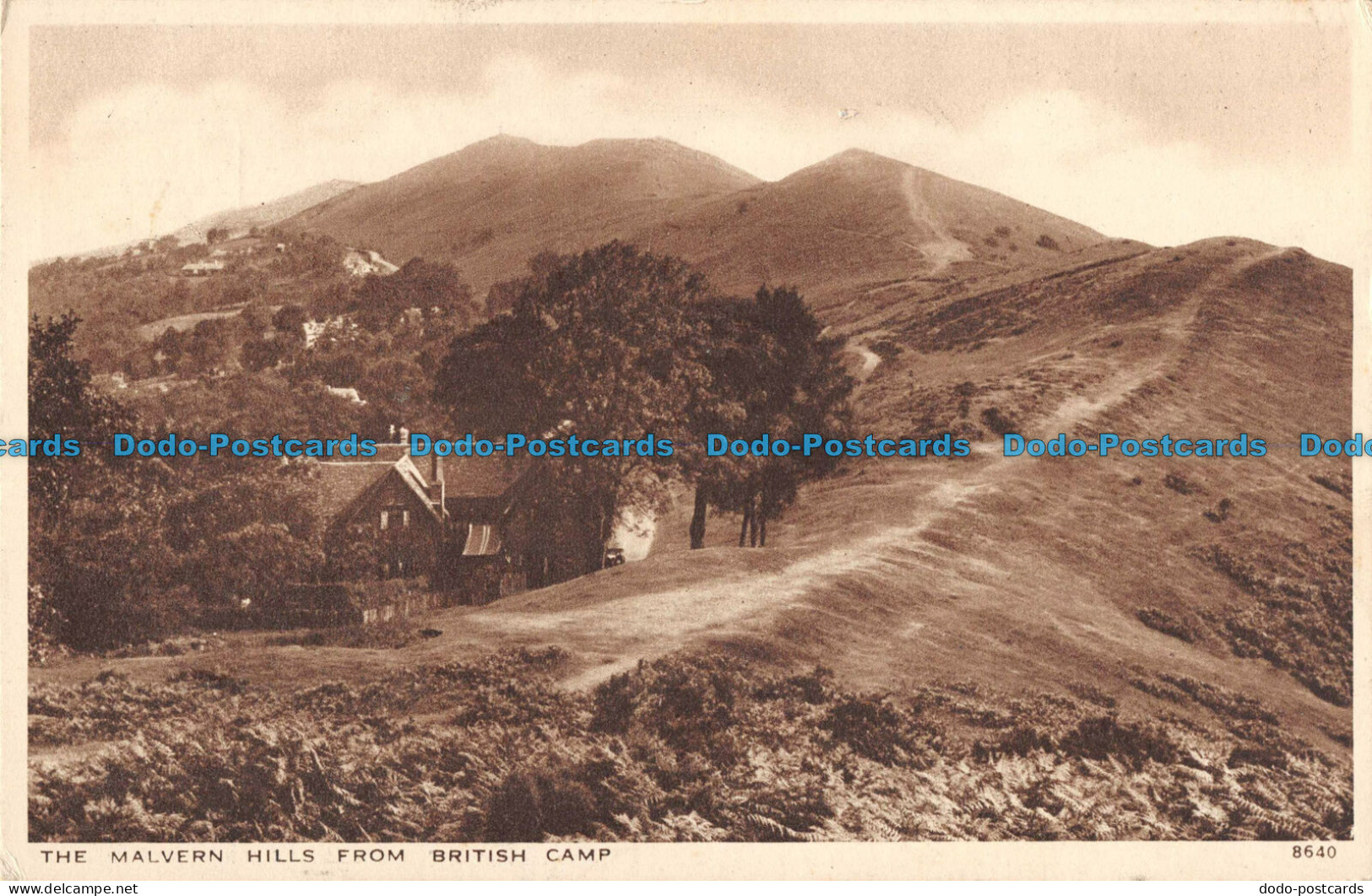 R090629 The Malvern Hills From British Camp. Salmon. Gravure Style - Mundo