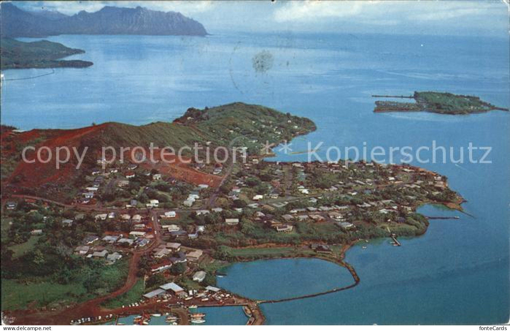 71820105 Kaneohe Aerial View Of Peninsula Coconut Island - Altri & Non Classificati