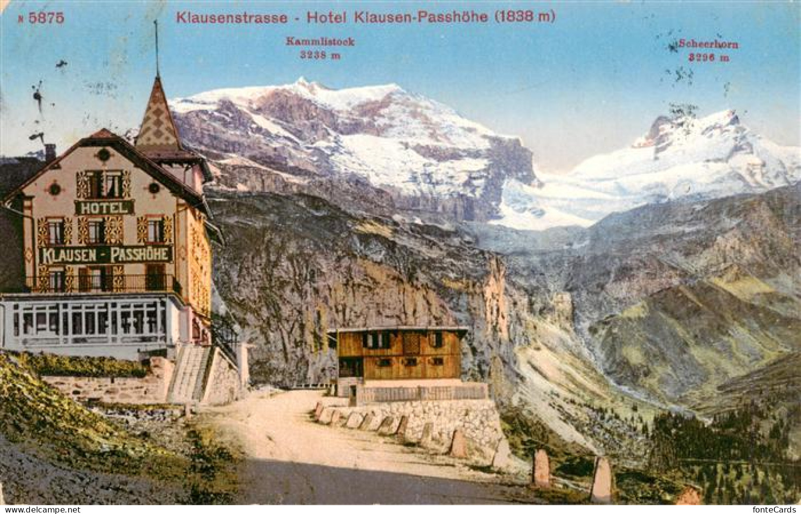 13926540 Klausenstrasse_UR Hotel Klausen Passhoehe Mit Kammlistock Und Scheerhor - Andere & Zonder Classificatie