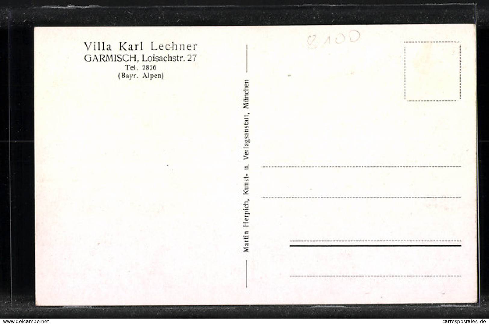 AK Garmisch, Villa Karl Lechner, Loisachstr. 27  - Other & Unclassified