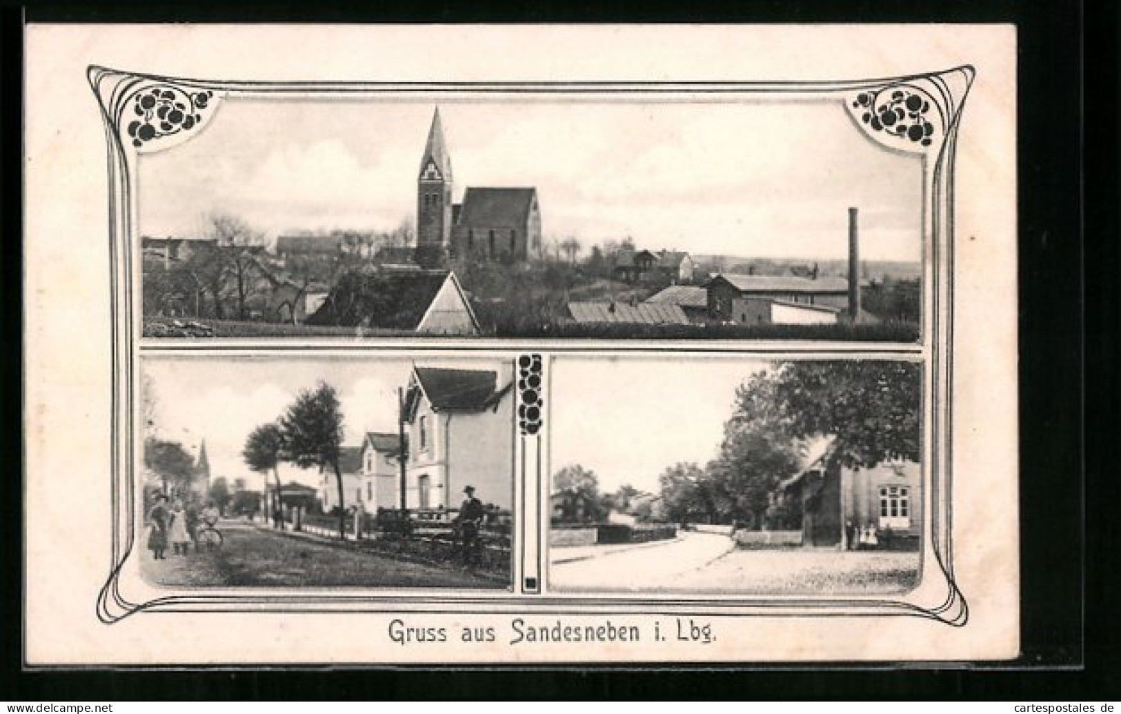 AK Sandesneben I. Lbg., Panorama, Strassenpartien  - Autres & Non Classés