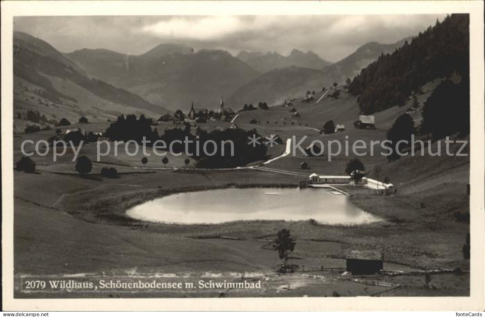 12066576 Wildhaus Schoenenboden Schoenenbodensee Schwimmbad Alpenpanorama Wildha - Sonstige & Ohne Zuordnung