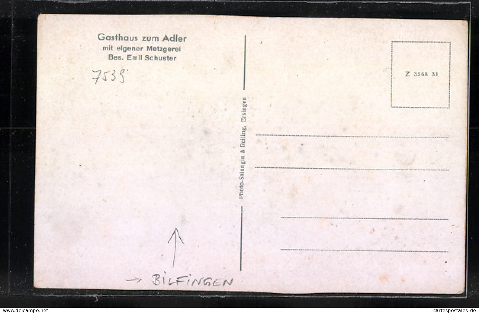 AK Bilfingen, Gasthaus Zum Adler Mit Totalansicht  - Andere & Zonder Classificatie