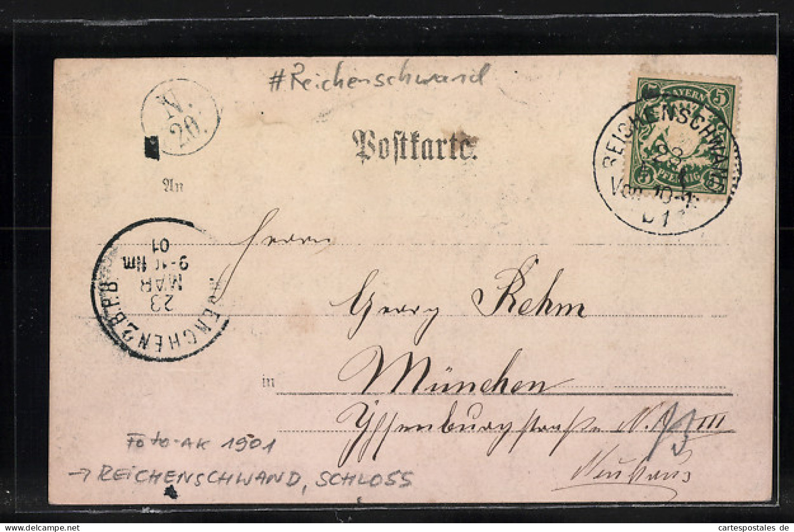 AK Reichenschwand, Schlossansicht Mit Grünanlagen, Ca. 1901  - Otros & Sin Clasificación