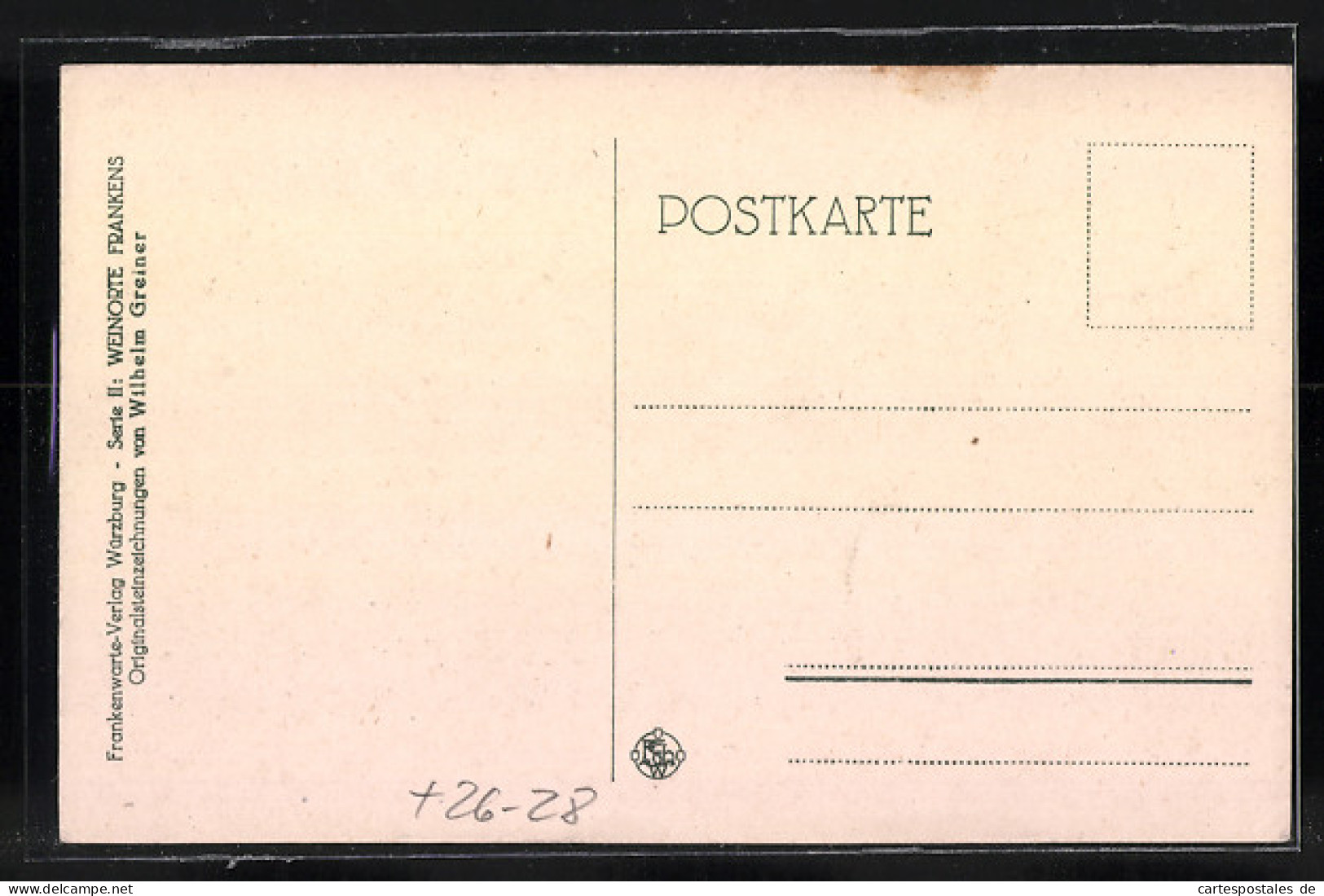 Steindruck-AK Nordheim A. M., Ortsansicht Mit Flusspartie  - Otros & Sin Clasificación