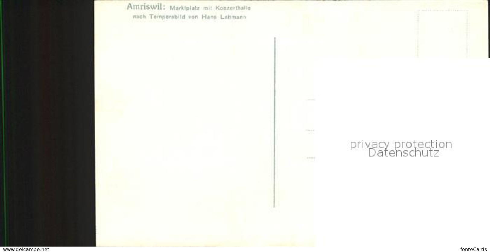 12059616 Amriswil TG Marktplatz Mit Konzerthalle Kuenstlerkarte Amriswil - Andere & Zonder Classificatie