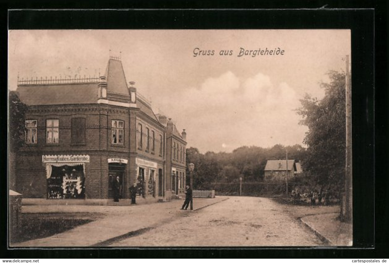 AK Bargteheide, Strassenpartie Mit Herrenausstatter H. Kniphals  - Bargteheide