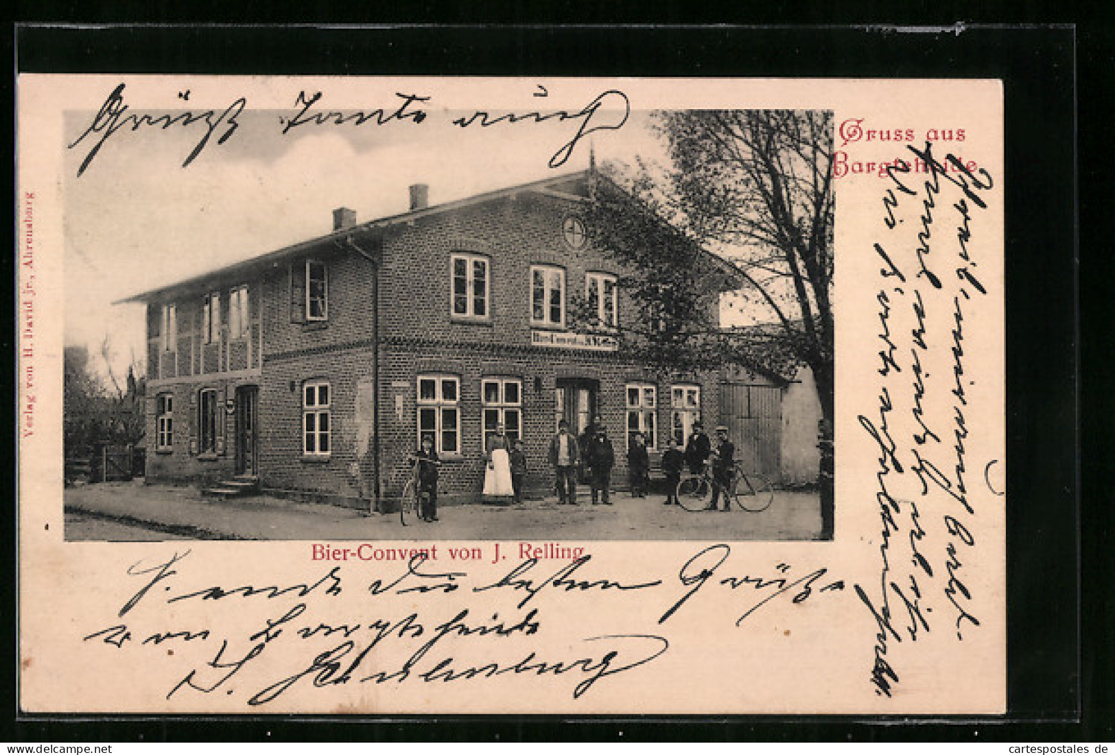 AK Bargteheide, Gasthaus Bier-Convent Von J. Relling  - Bargteheide