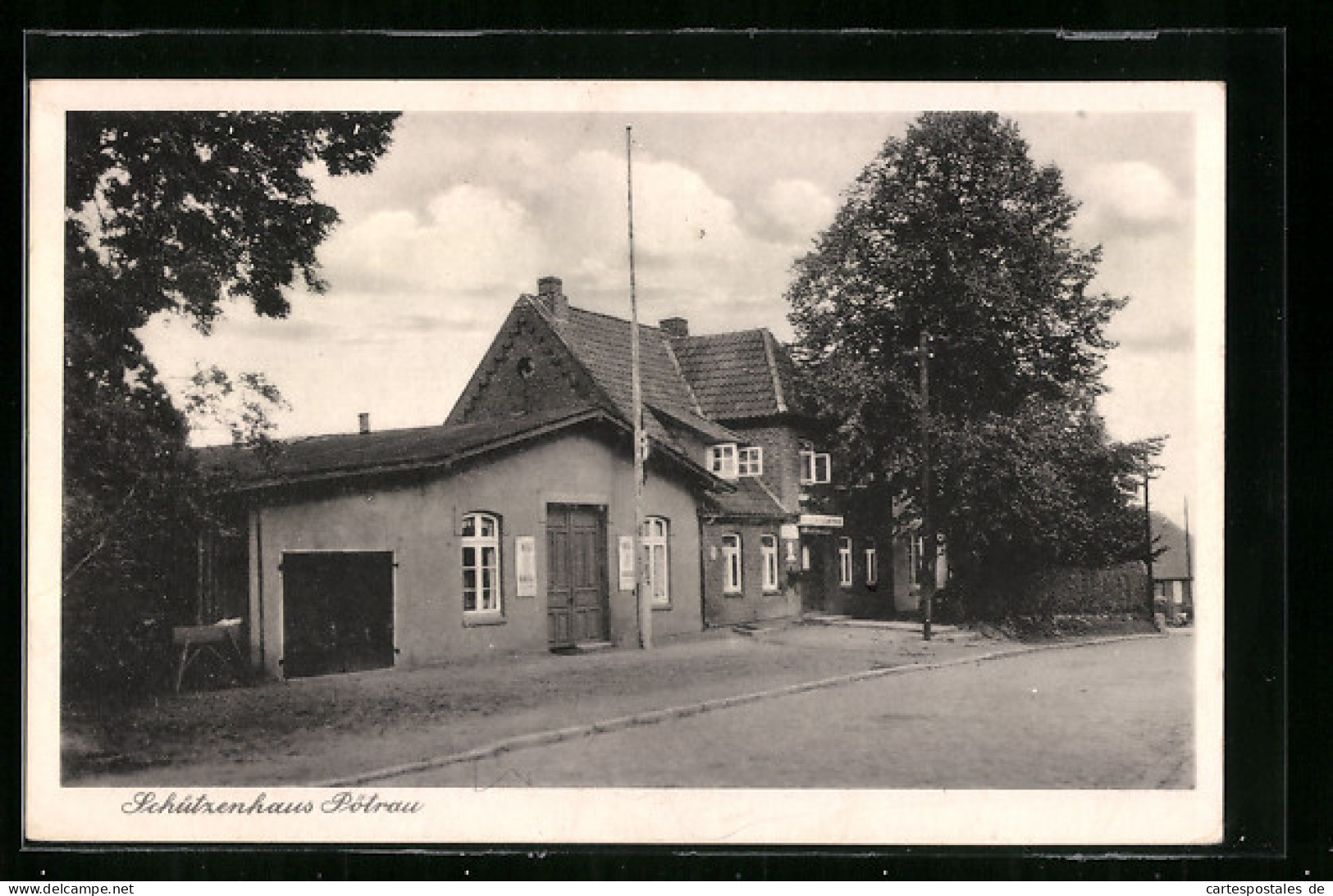 Lithographie Pötrau, Gasthaus Schützenhaus  - Other & Unclassified