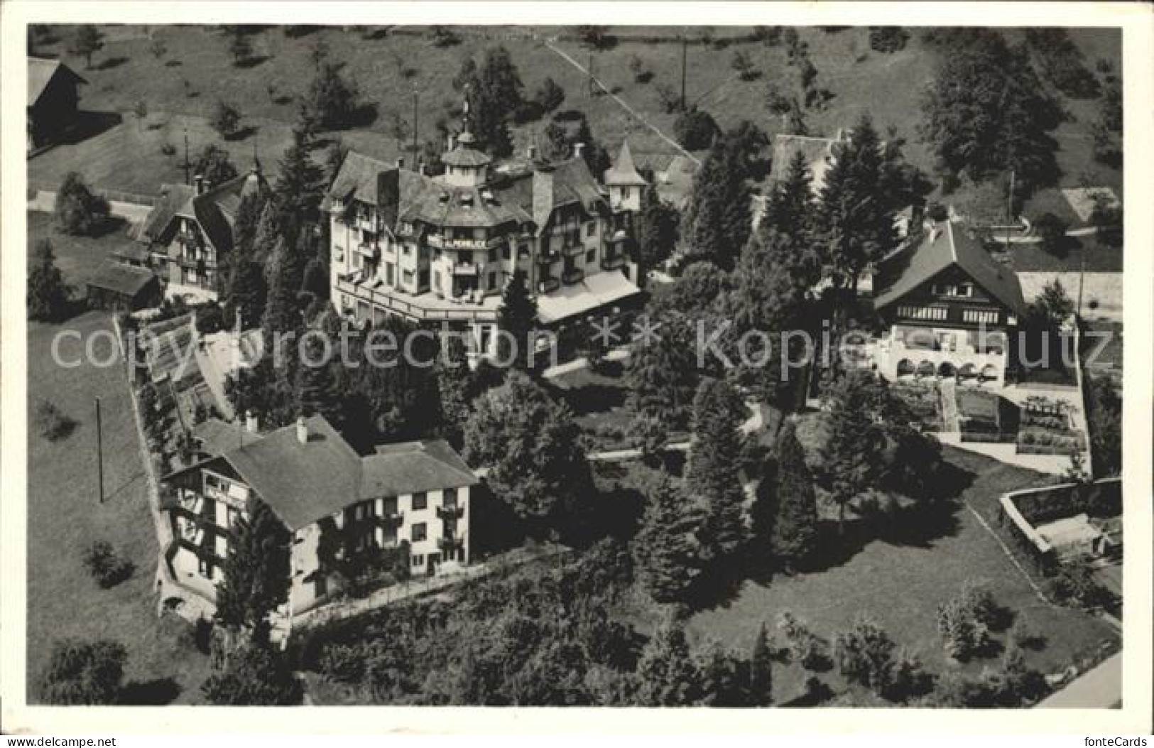 12057076 Weggis Vierwaldstaettersee Fliegeraufnahme Vierwaldstaettersee Hotel Al - Sonstige & Ohne Zuordnung