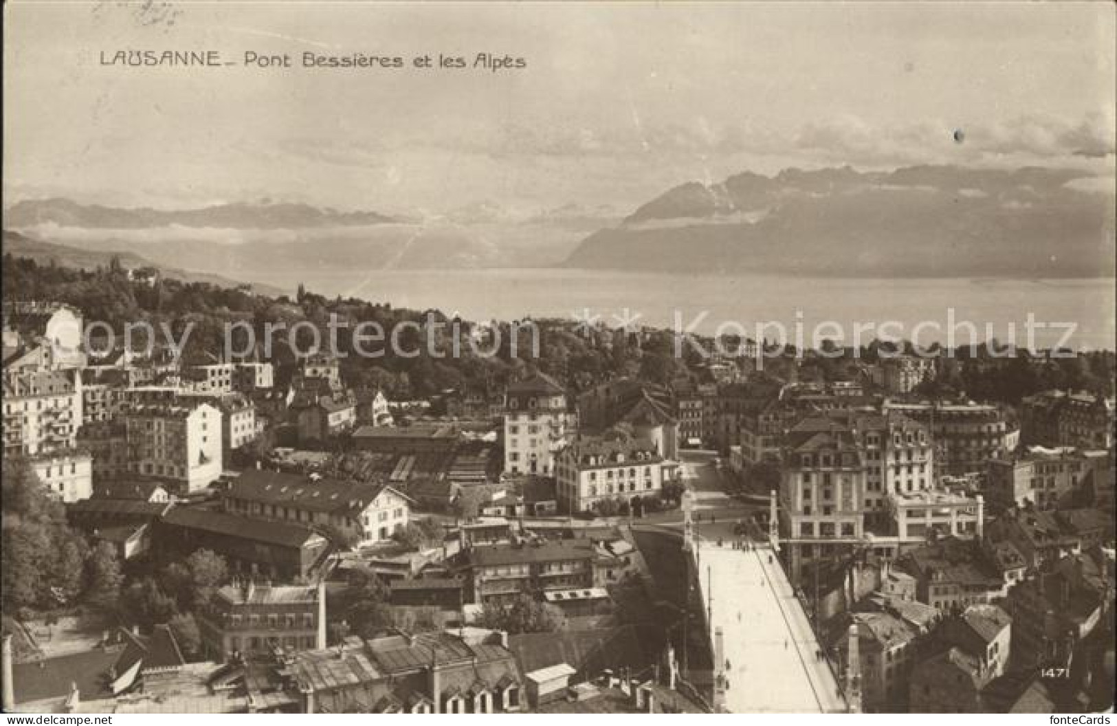 12056496 Lausanne VD Pont Bessieres Et Les Alpes Lausanne VD - Other & Unclassified