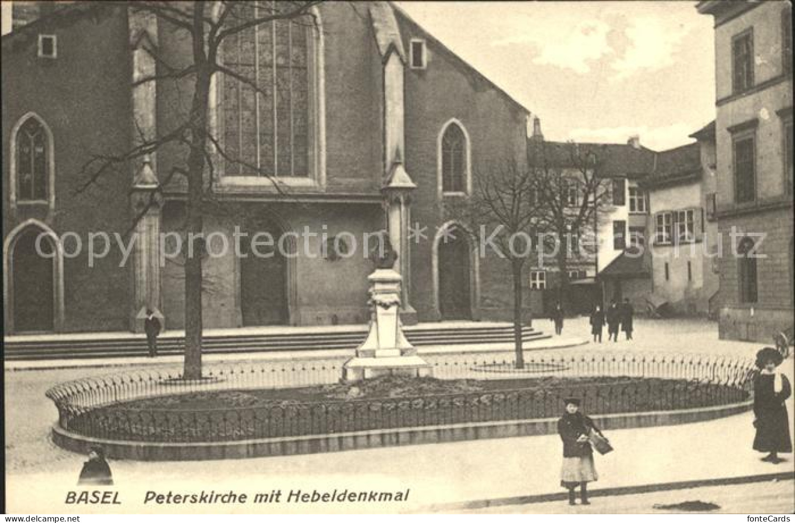 12055436 Basel BS Peterskirche Mit Hebeldenkmal Basel BS - Autres & Non Classés