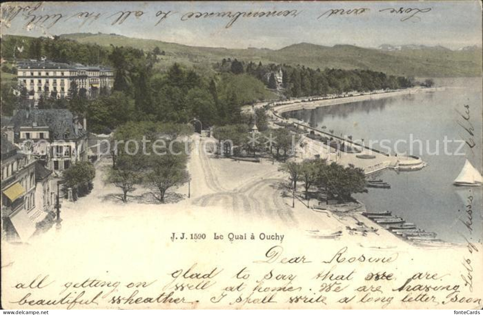 12054216 Ouchy Quai Lac Leman Ouchy - Andere & Zonder Classificatie