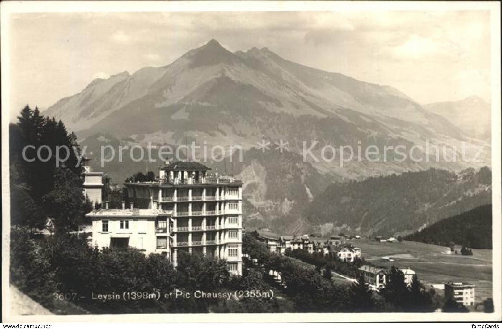 12052176 Leysin Et Pic Chaussy Leysin - Andere & Zonder Classificatie