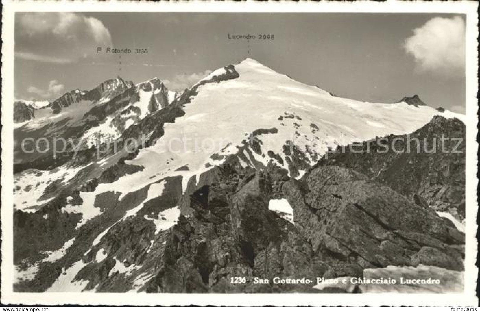 12047466 San Gottardo Pizzo E Ghiacciaio Lucendro Gletscher Gebirgspanorama San  - Altri & Non Classificati