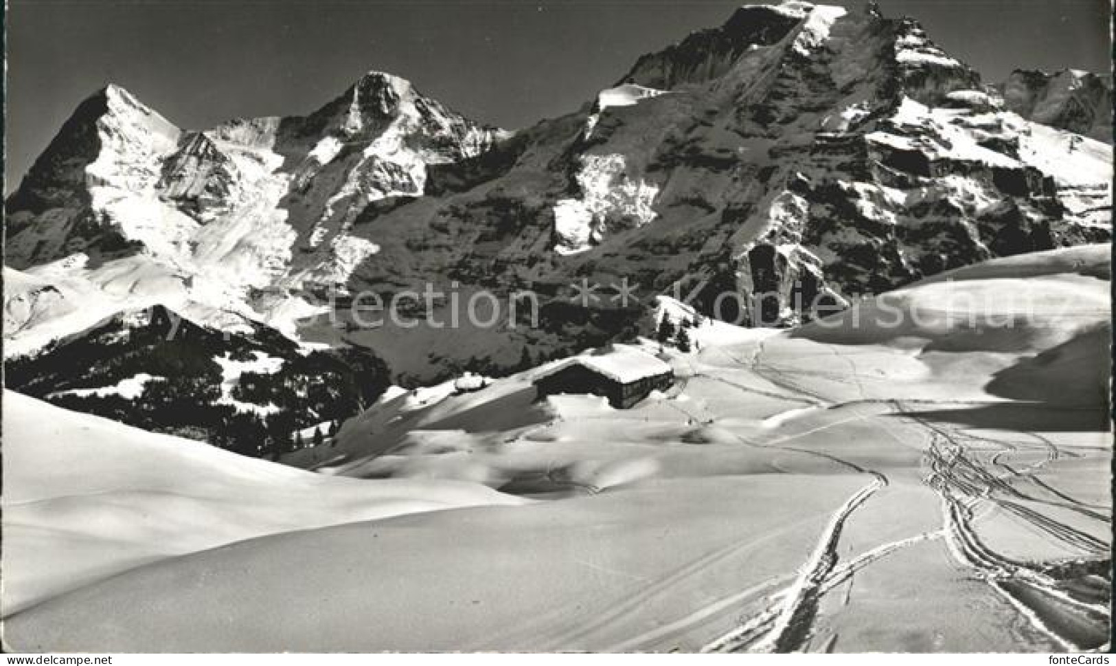 12045816 Kleine Scheidegg Interlaken Mit Eiger Moench Jungfrau Kleine Scheidegg - Autres & Non Classés