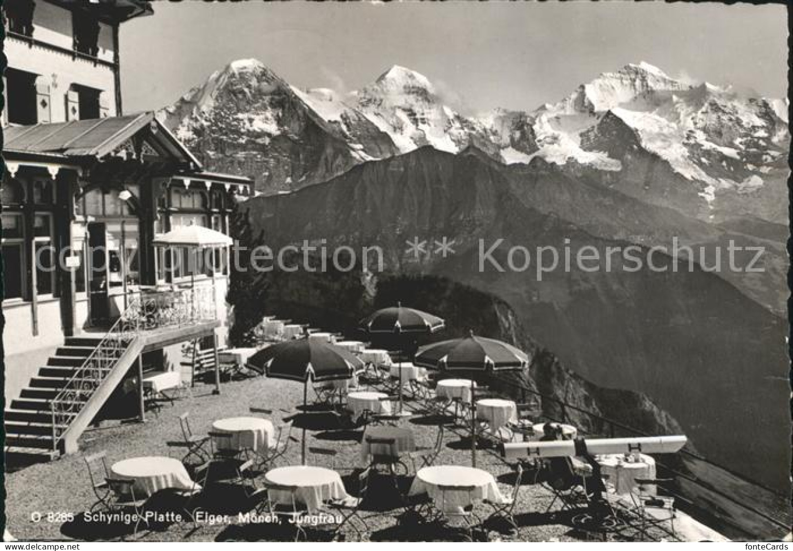 12045786 Schynige Platte Berghaus Mit Eiger Moench Jungfrau Schynige Platte - Autres & Non Classés