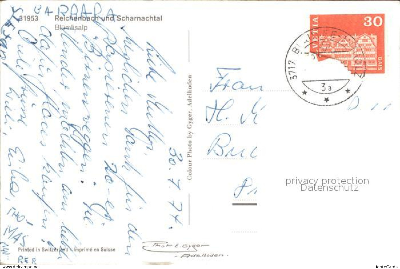 12044846 Scharnachtal Reichenbach Bluemlisalp Scharnachtal - Other & Unclassified