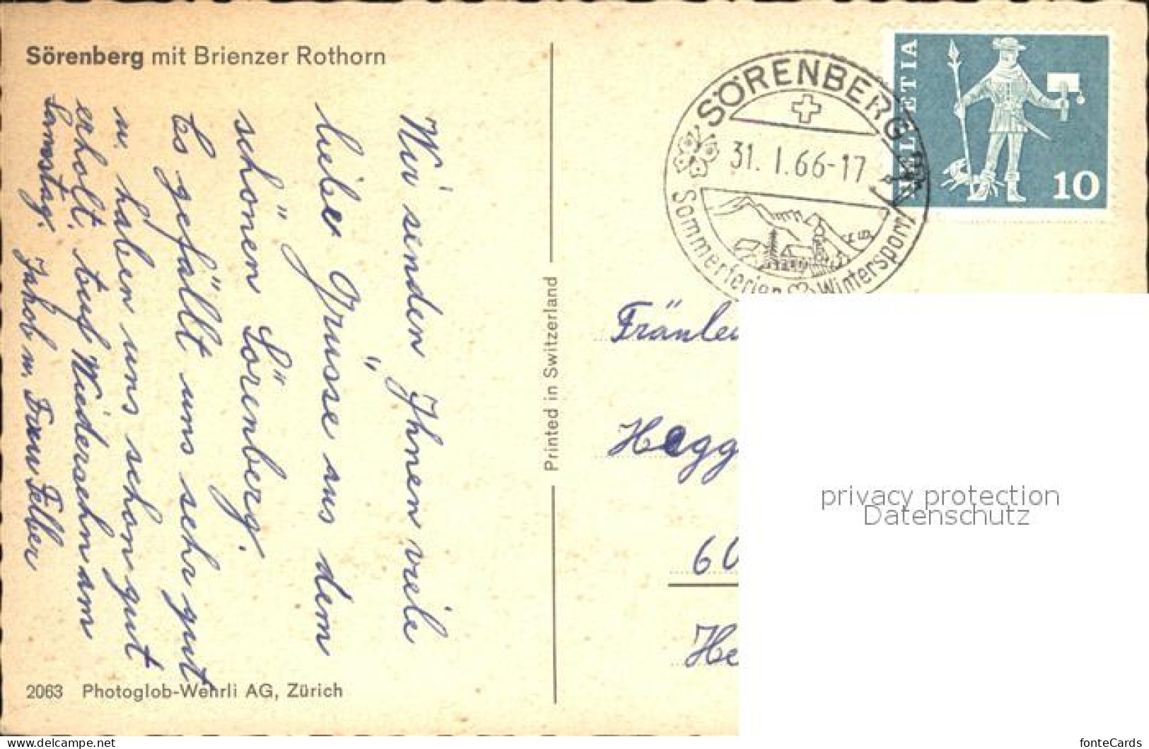 12044796 Soerenberg LU Mit Brienzer Rothorn Soerenberg - Andere & Zonder Classificatie