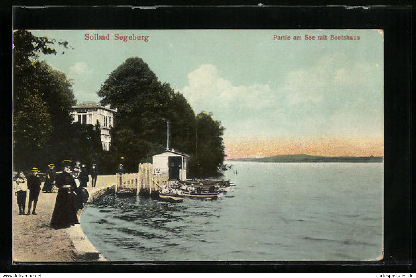 AK Segeberg, Partie Am See Mit Bootshaus  - Bad Segeberg