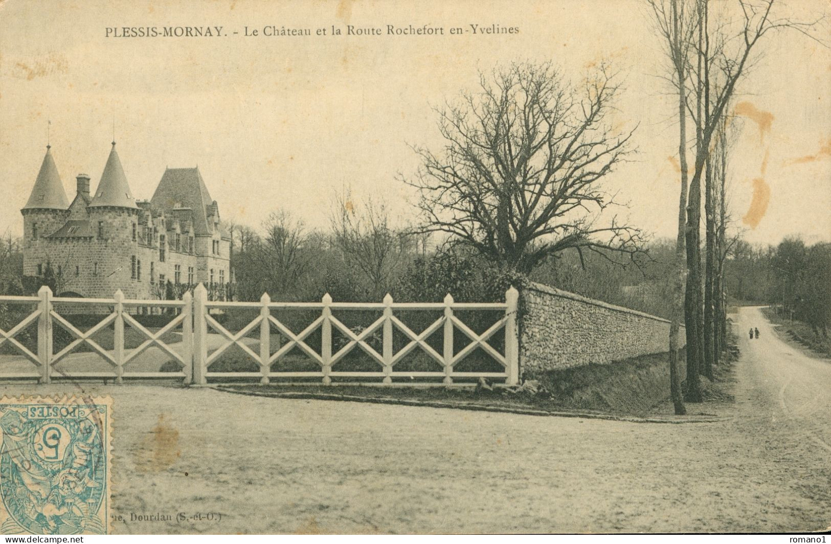 78)   PLESSIS  MORNAY  - Le Château Et La Route Rochefort En Yvelines - Otros & Sin Clasificación