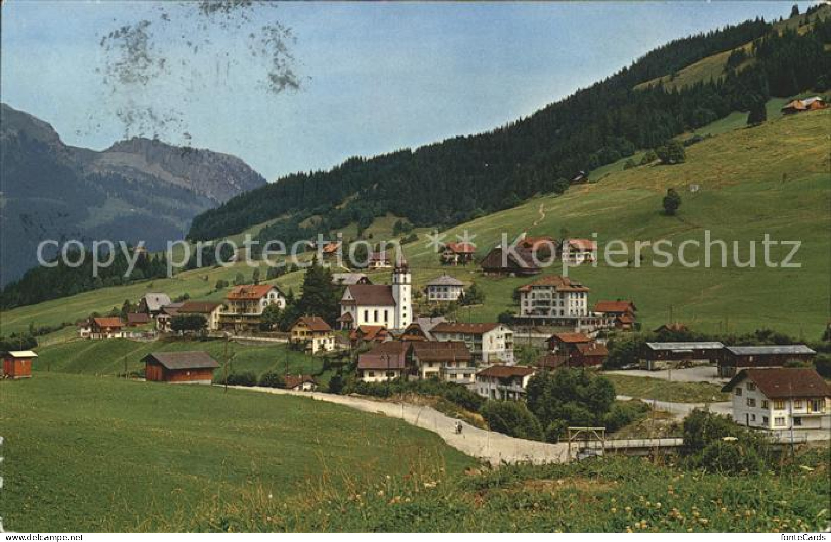 12044356 Soerenberg LU Ortsansicht Mit Kirche Sommer Und Winterkurort Soerenberg - Autres & Non Classés