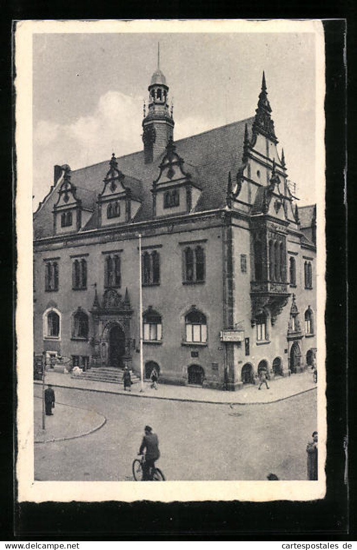 AK Schönebeck, Strassenpartie Mit Rathaus  - Schoenebeck (Elbe)