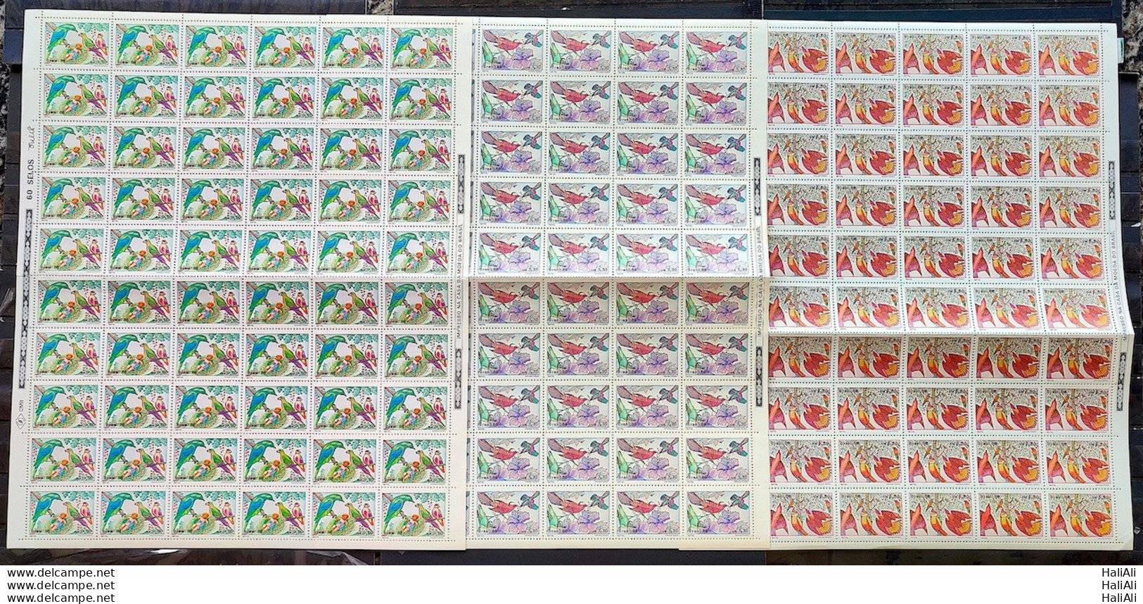 C 1530 Brazil Stamp Christmas Religion Birds 1986 Sheet Complete Series - Unused Stamps