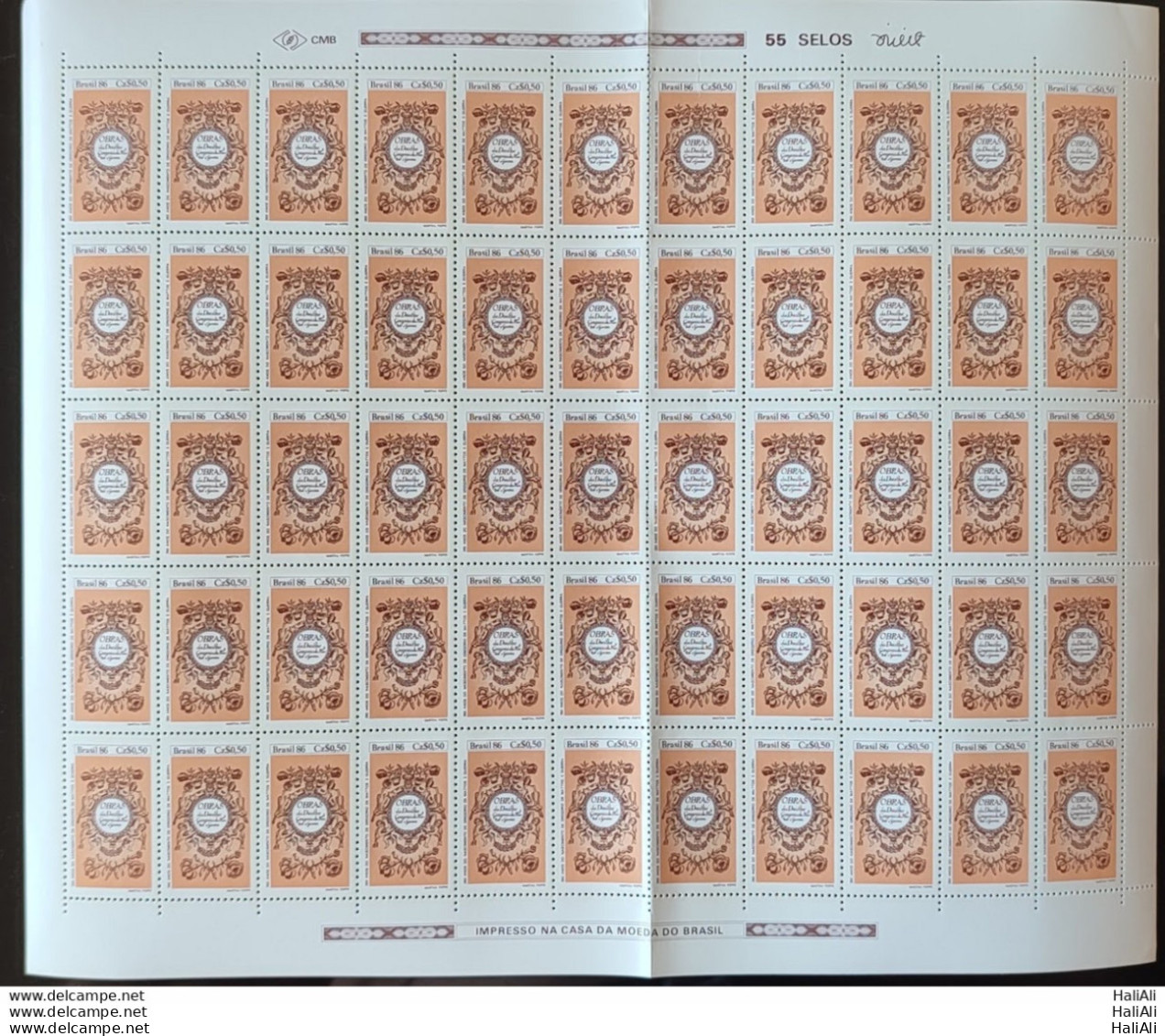 C 1527 Brazil Stamp Book Day Literature Gregorio De Mattos Guerra 1986 Sheet - Unused Stamps