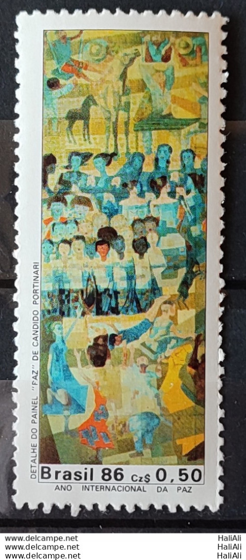 C 1522 Brazil Stamp International Year Of Peace Art 1986 - Unused Stamps