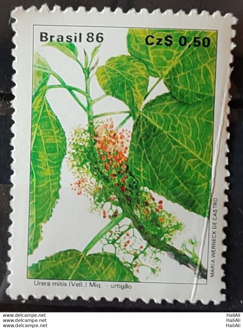 C 1523 Brazil Stamp Flora Flowers Urticao Preservation 1986 No Mint - Unused Stamps