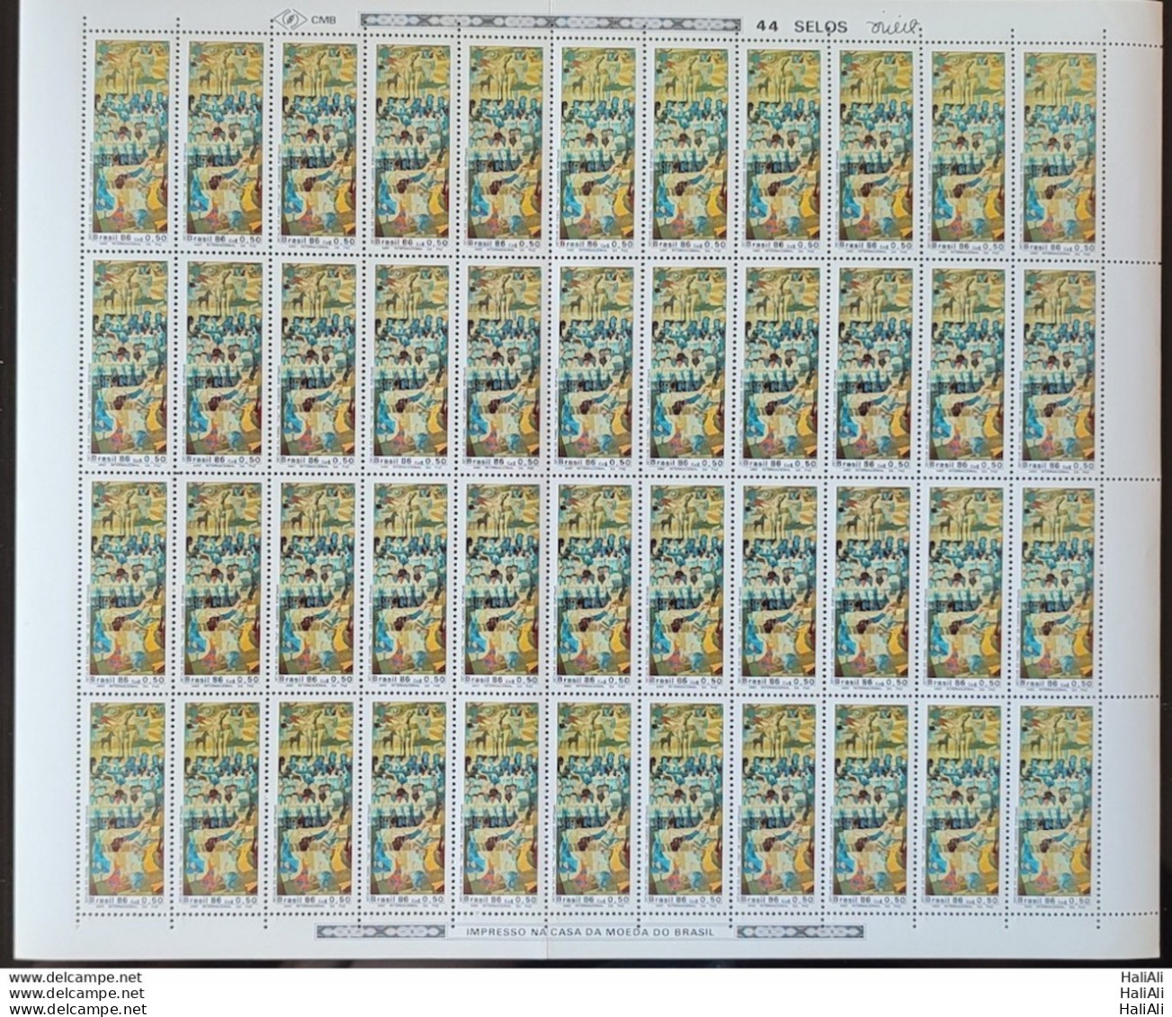 C 1522 Brazil Stamp International Year Of Peace Art 1986 Sheet - Neufs