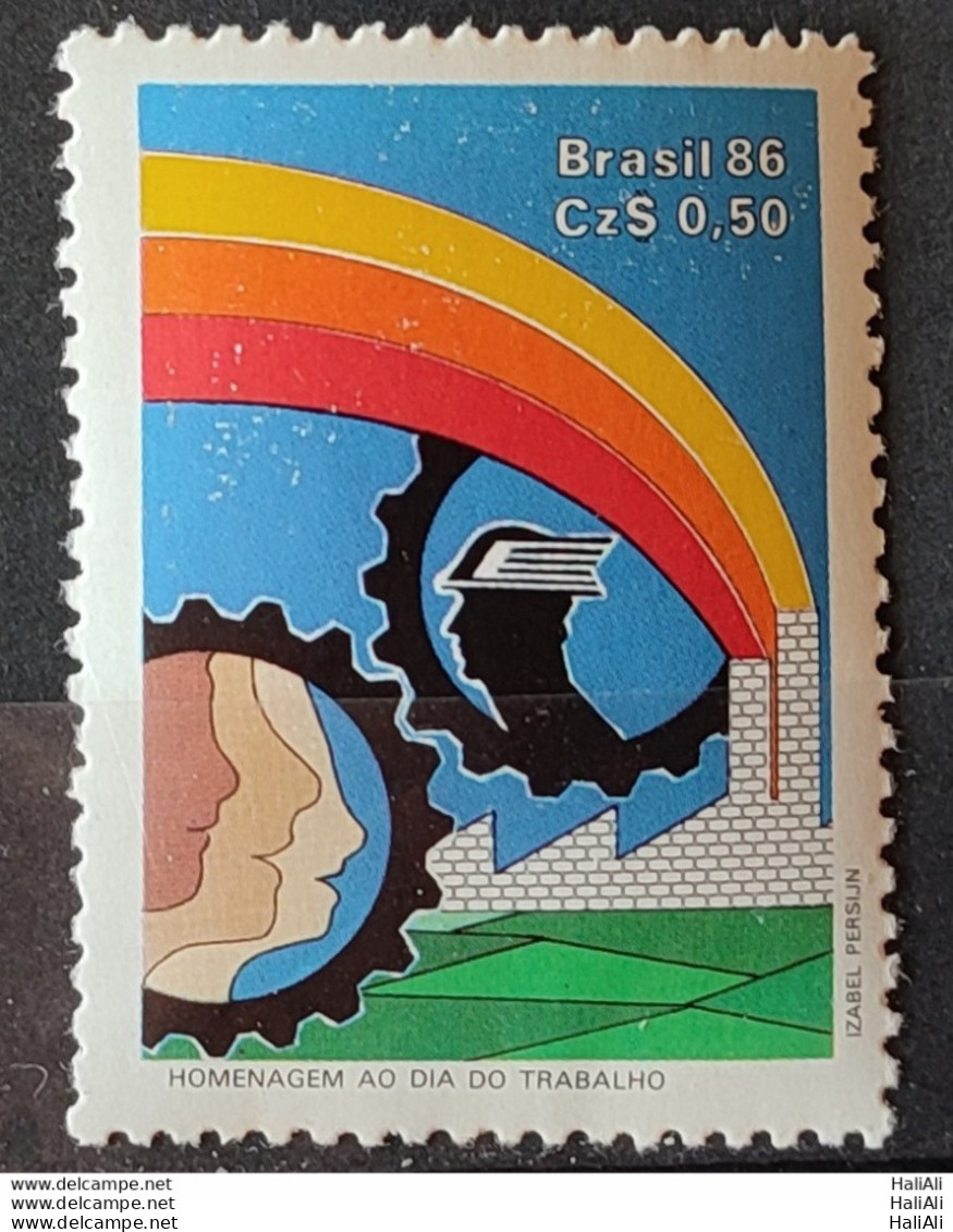 C 1509 Brazil Stamp Work Day Economy 1986 - Unused Stamps