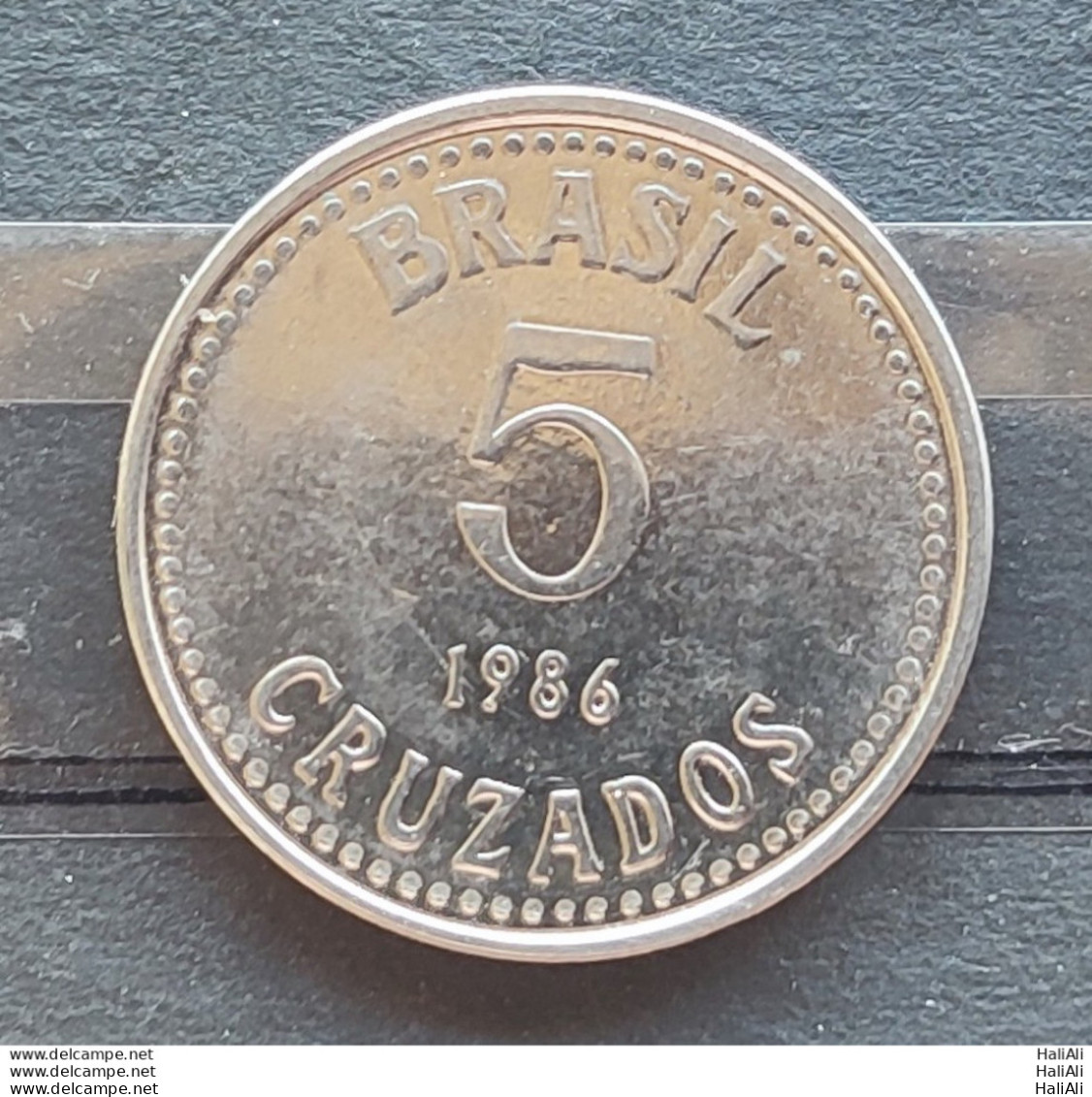 Brazil Coin 1986 5 Cruzado Sob - Viroflay