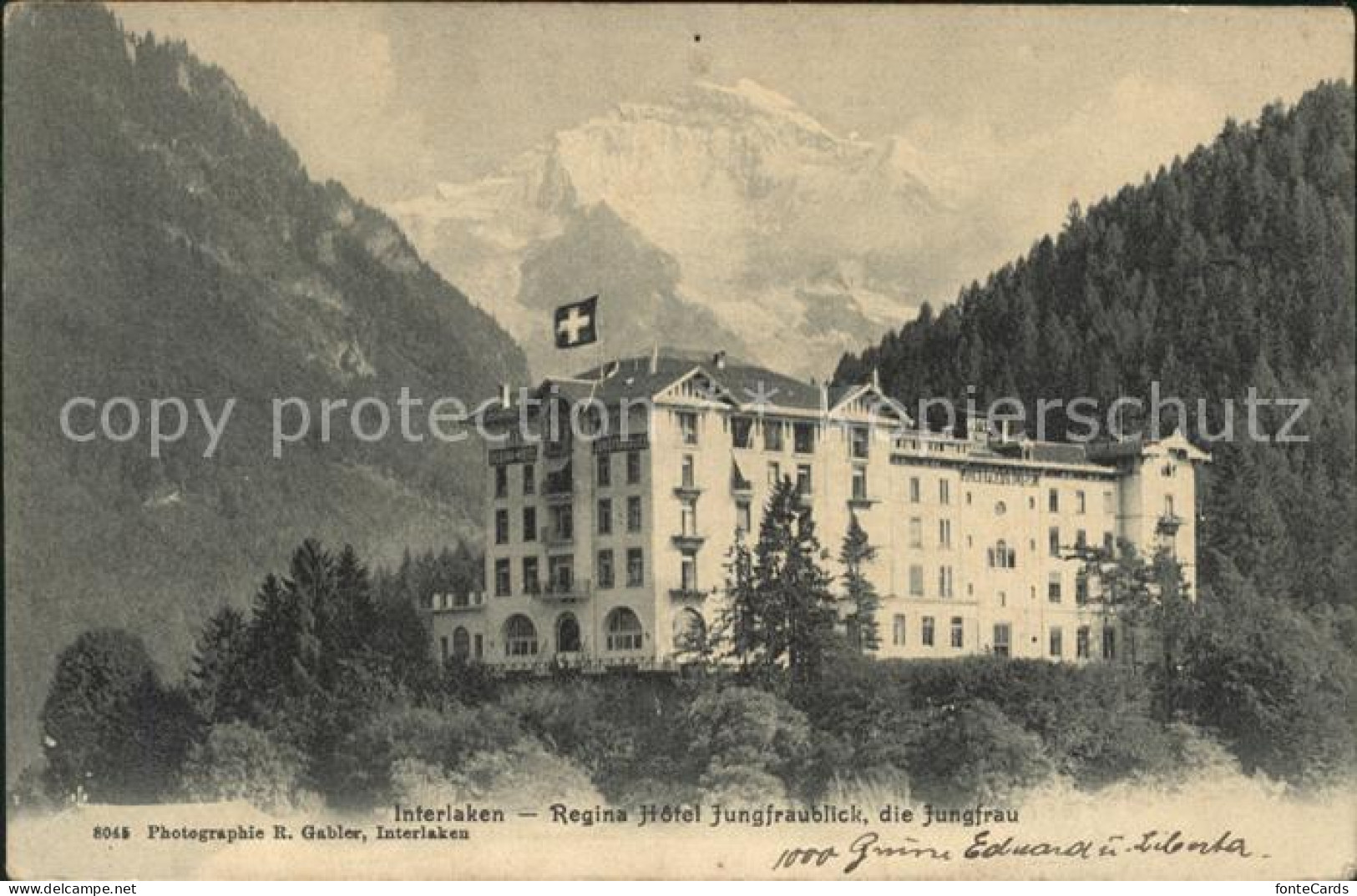 12044096 Interlaken BE Regina Hotel Mit Jungfrau Interlaken - Autres & Non Classés