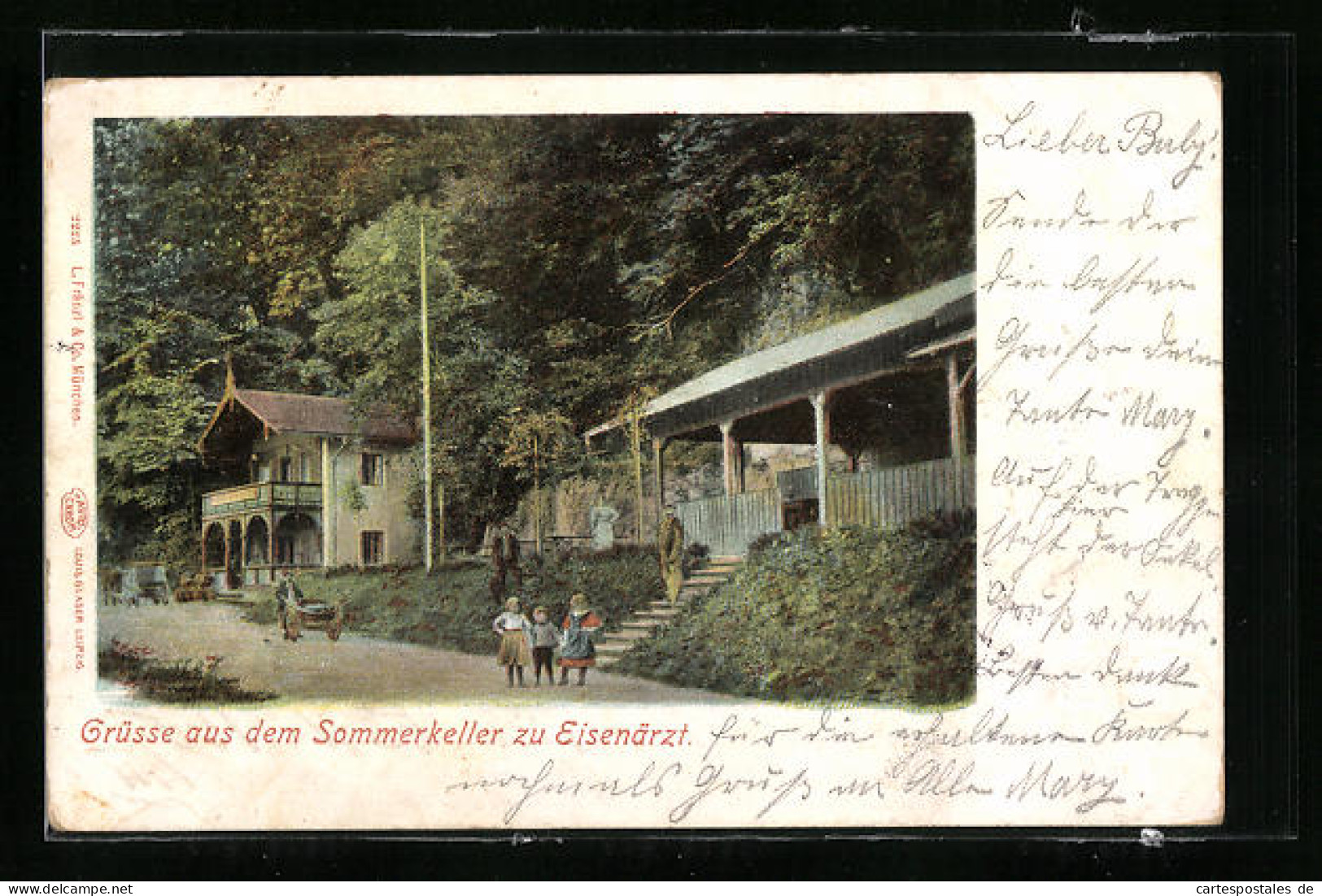 AK Eisenärzt, Gasthaus Zum Sommerkeller Mit Passanten  - Other & Unclassified