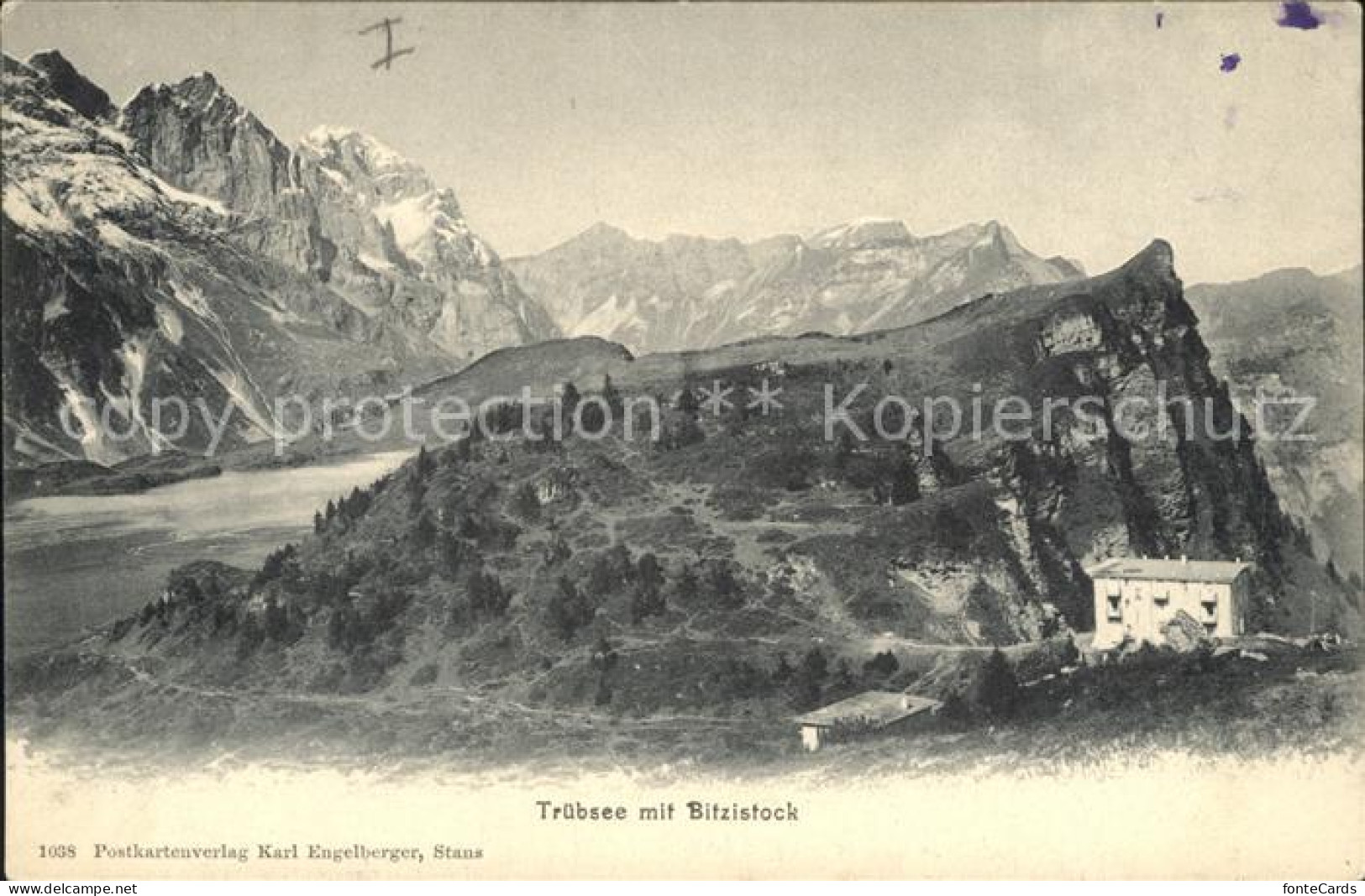 12043566 Truebsee OW Berghotel Mit Bitzistock Alpenpanorama Engelberg - Andere & Zonder Classificatie