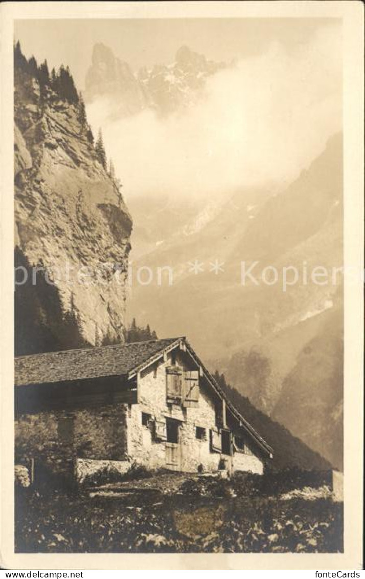 12043556 Engelberg OW Berghaus Blick Auf Spannort Engelberg - Autres & Non Classés