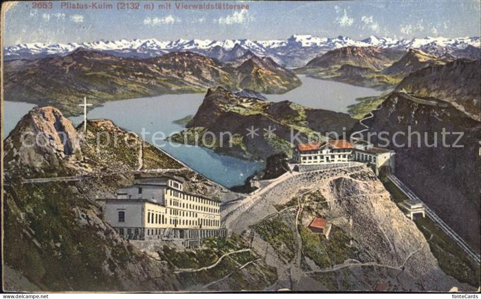 12043516 Pilatus Kulm Berghotel Vierwaldstaettersee Alpenpanorama Pilatus  - Sonstige & Ohne Zuordnung