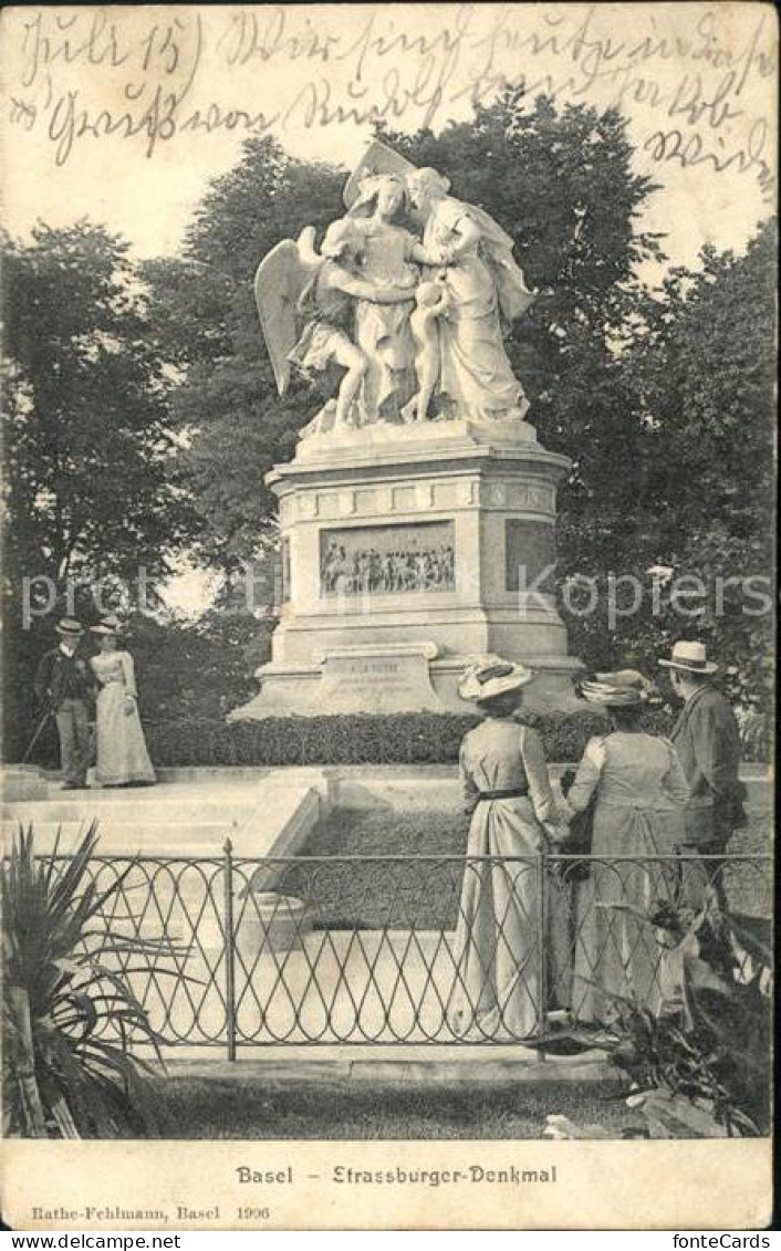 12042396 Basel BS Strassburger Denkmal Basel BS - Andere & Zonder Classificatie