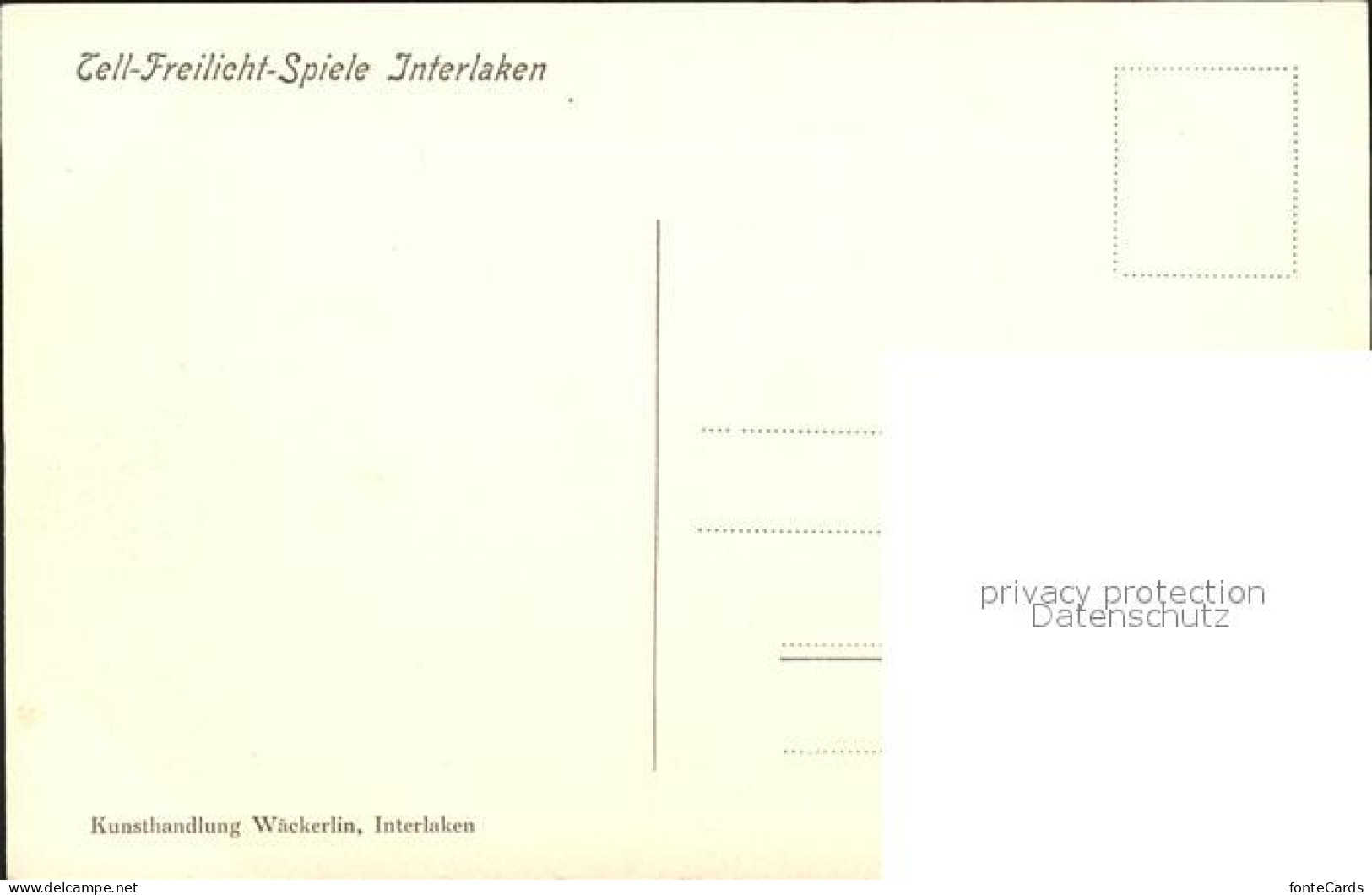 12042276 Interlaken BE Tell-Freilicht-Spiele Interlaken - Other & Unclassified