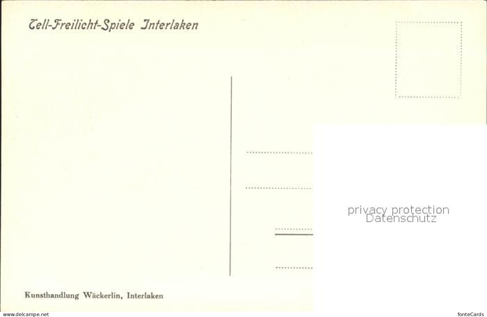 12042256 Interlaken BE Tell-Freilicht-Spiele Interlaken - Autres & Non Classés