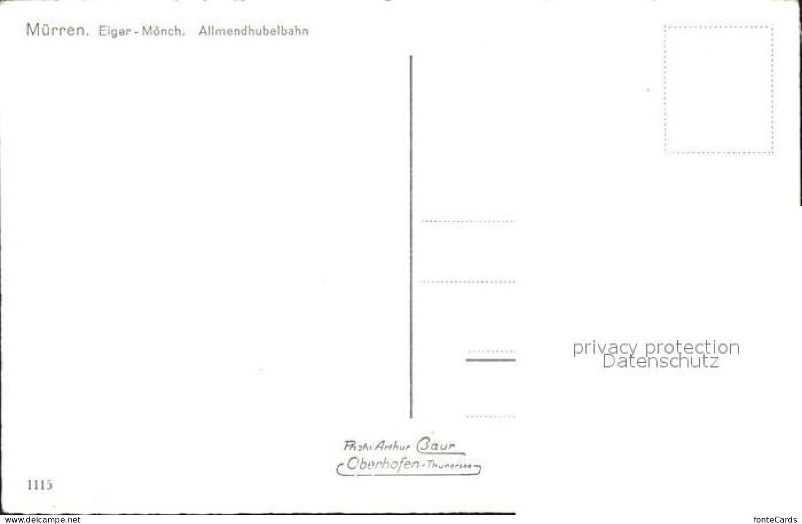 12040526 Muerren BE Mit Eicher Moench Und Allmendhubelbahn Muerren - Sonstige & Ohne Zuordnung