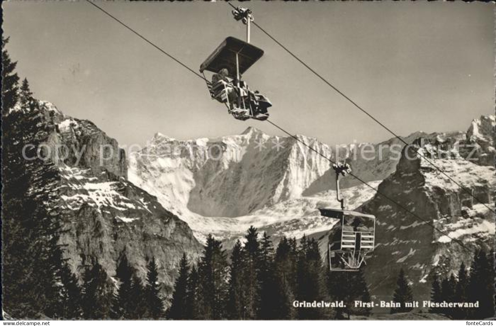 12039136 Grindelwald First Bahn Mit Flescherwand Grindelwald - Other & Unclassified