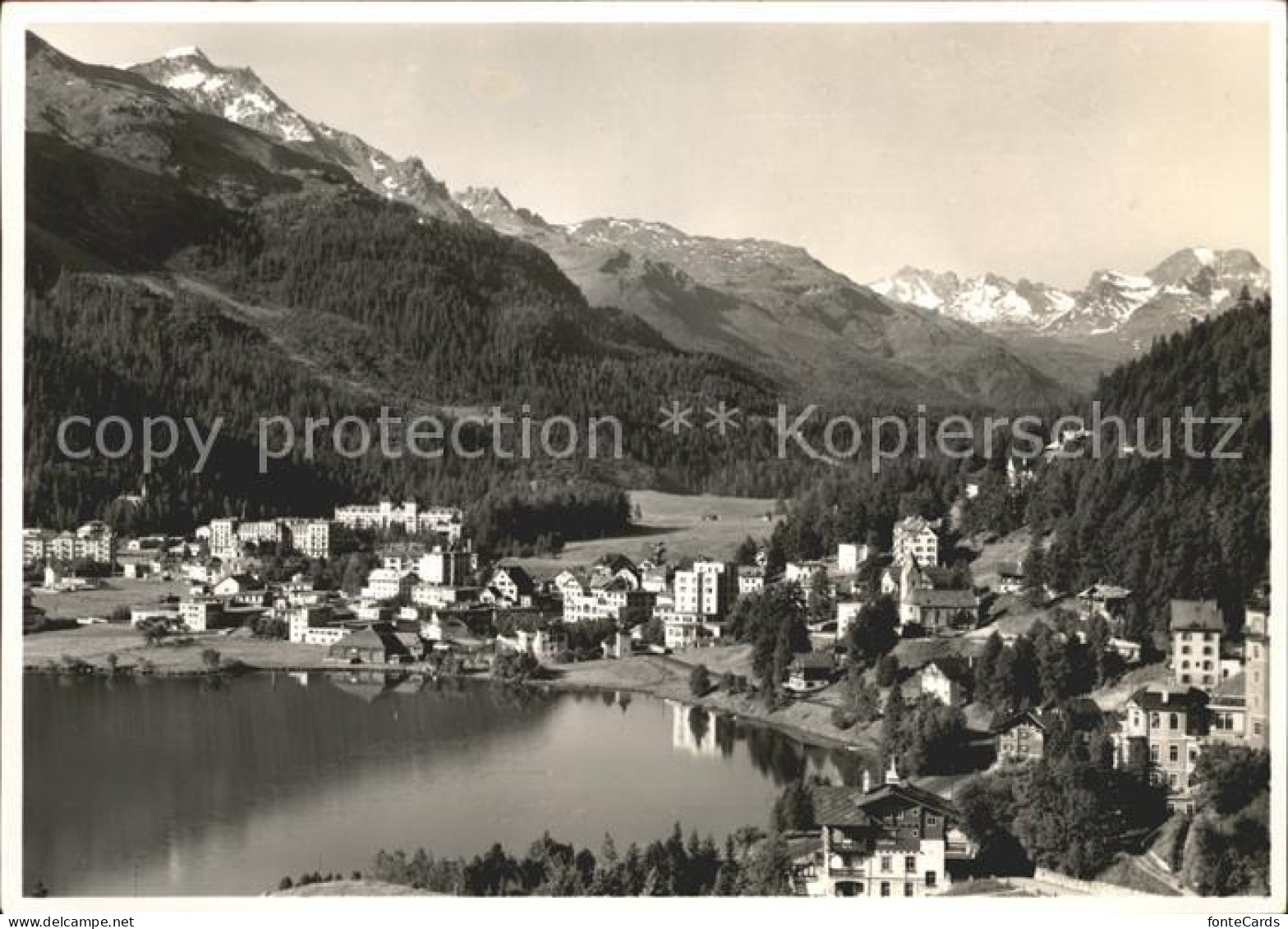 12033106 St Moritz Bad GR Mit Piz Corvatsch Und La Margna St Moritz - Altri & Non Classificati