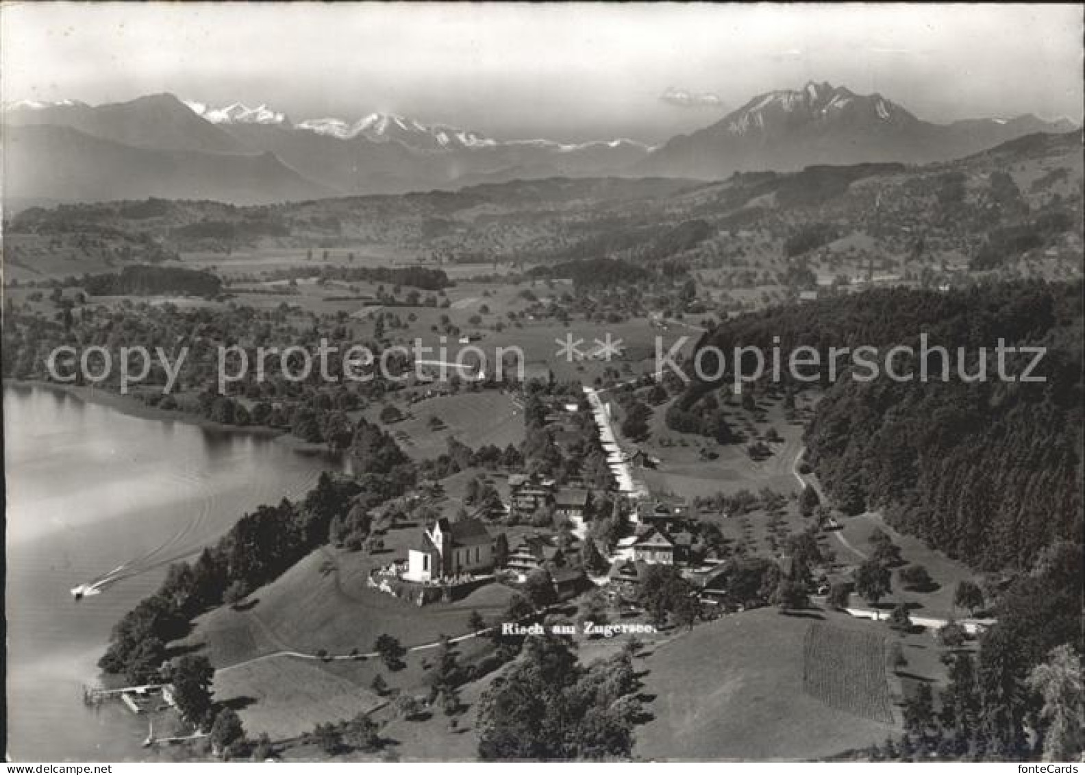 12031746 Risch Hotel Kurhaus Waldheim Am Zugersee Alpen Fliegeraufnahme Risch - Autres & Non Classés